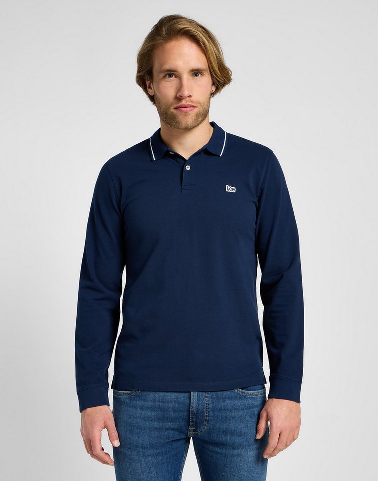 Lee® Langarmshirt LS PIQUE POLO mit Logodruck günstig online kaufen