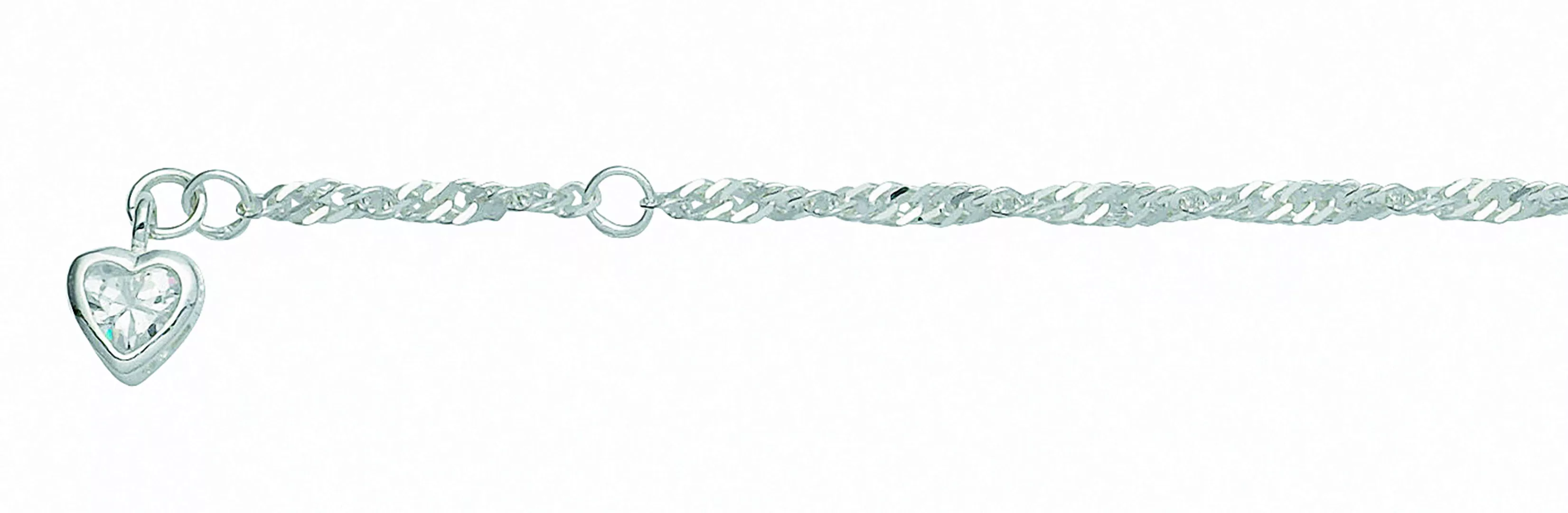 Adelia´s Fußkette "Damen Silberschmuck", 25 cm 925 Sterling Silber Singapur günstig online kaufen