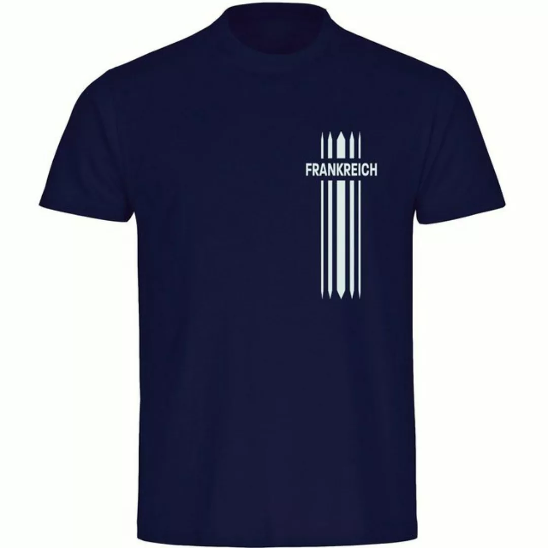 multifanshop T-Shirt Herren Frankreich - Streifen - Männer günstig online kaufen