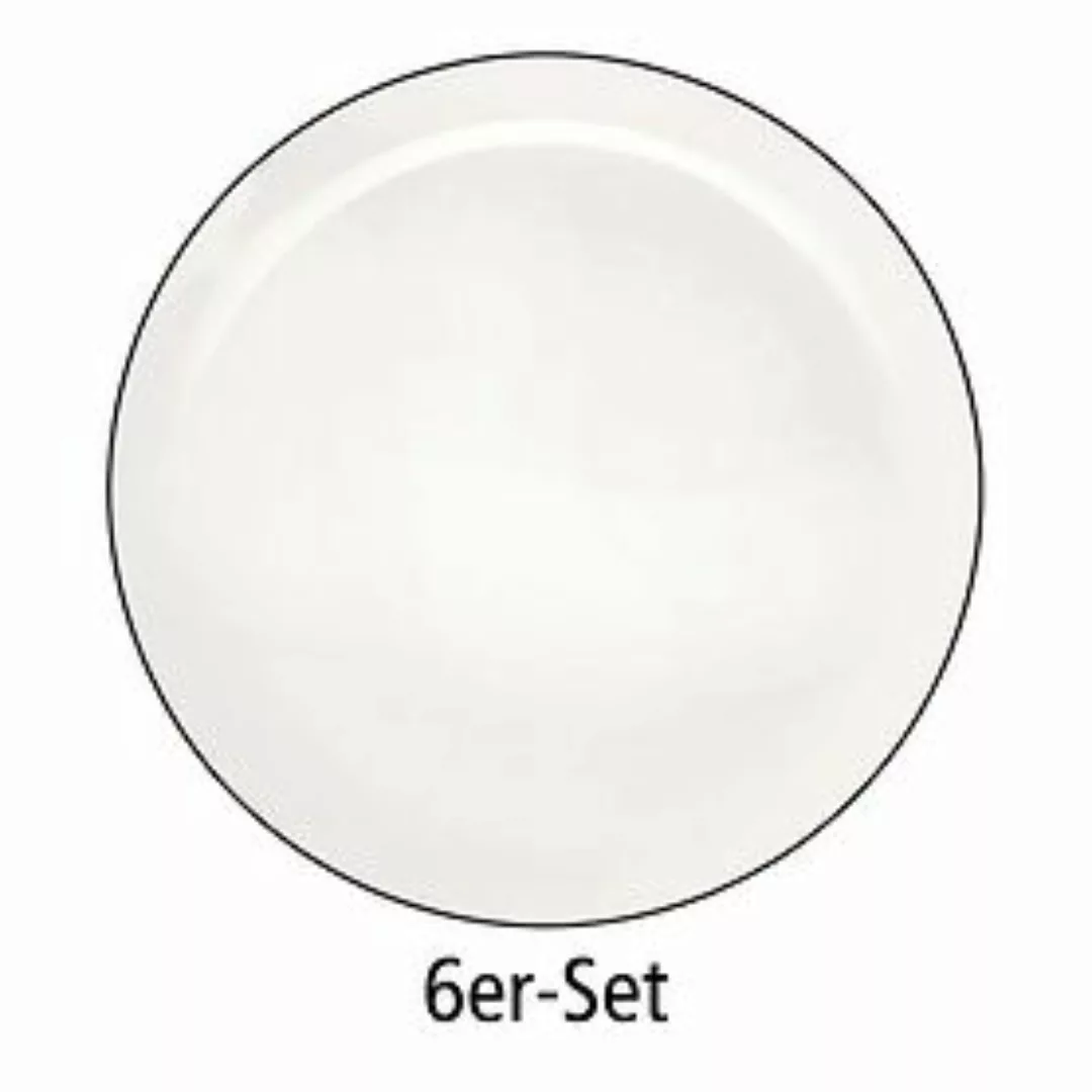 Essteller 6er-Set 'á Table ligne noir' günstig online kaufen