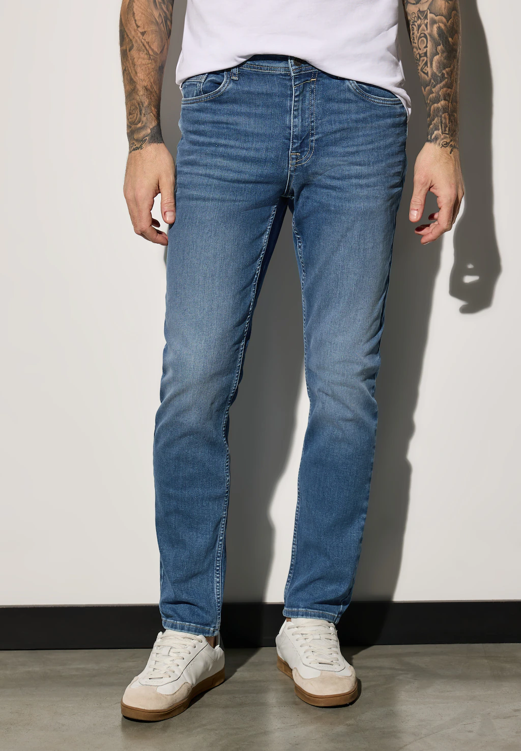 STREET ONE MEN Slim-fit-Jeans, Middle Waist günstig online kaufen