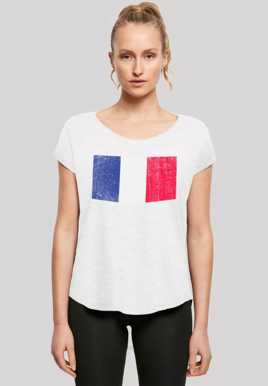 F4NT4STIC T-Shirt "France Frankreich Flagge distressed", Print günstig online kaufen