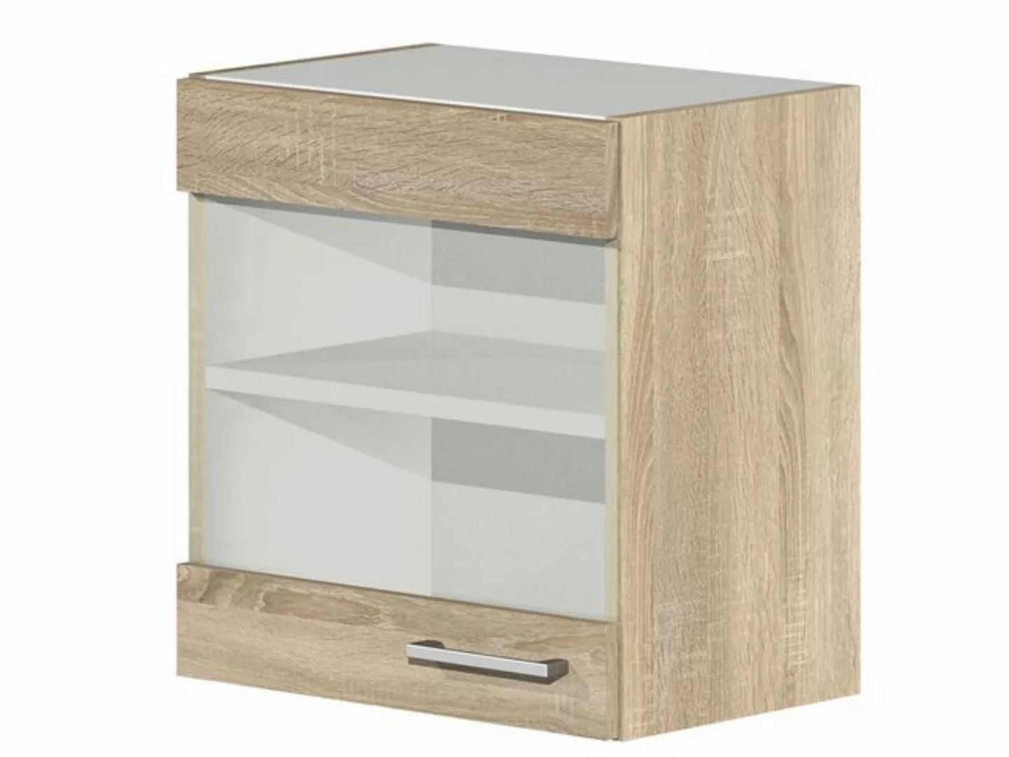 Flex-Well Glashängeschrank Glashängeschrank Küche - 50 cm breit - Sonoma Ei günstig online kaufen