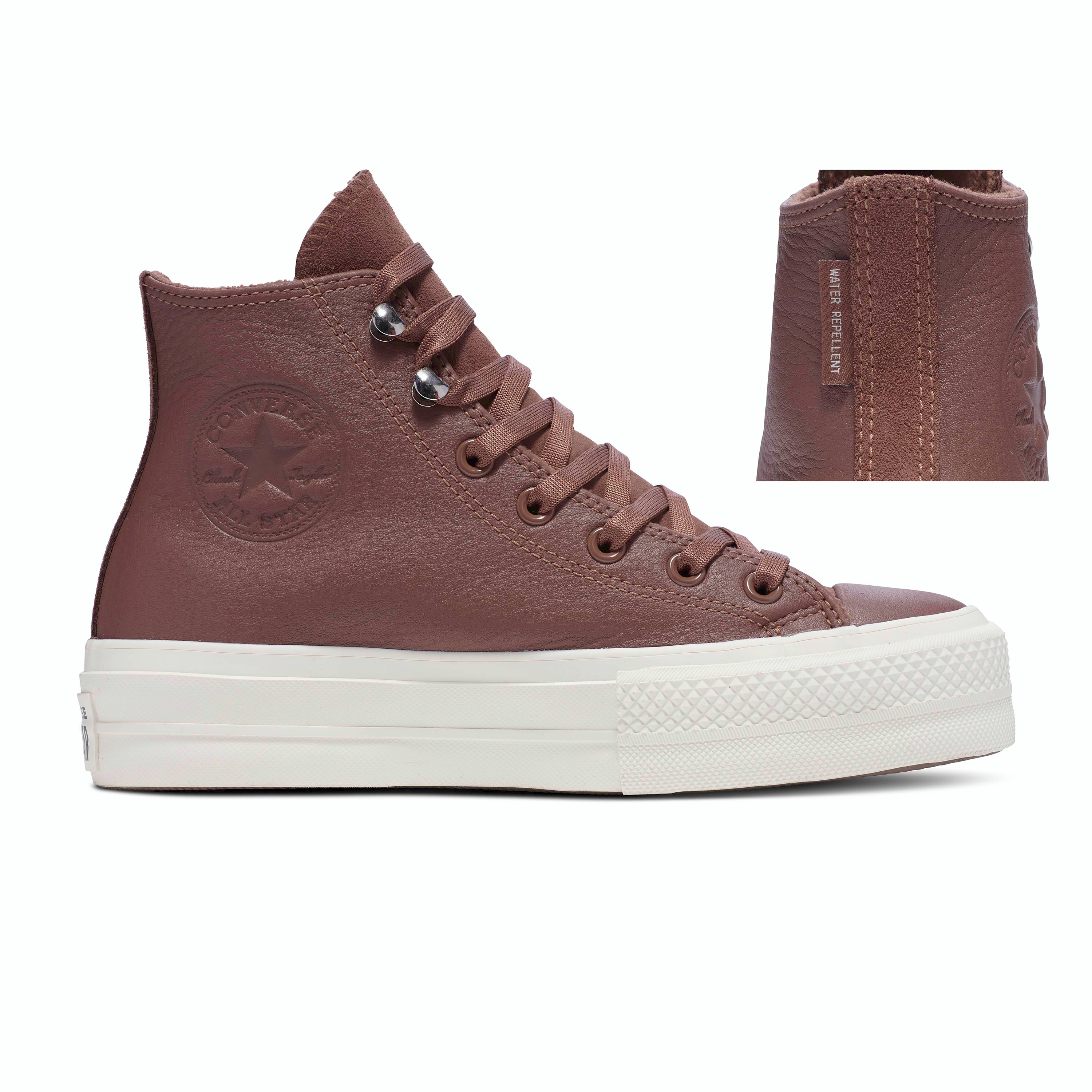 Converse Sneaker "CHUCK TAYLOR ALL STAR LIFT PLATFORM WATER REPELLENT LEATH günstig online kaufen