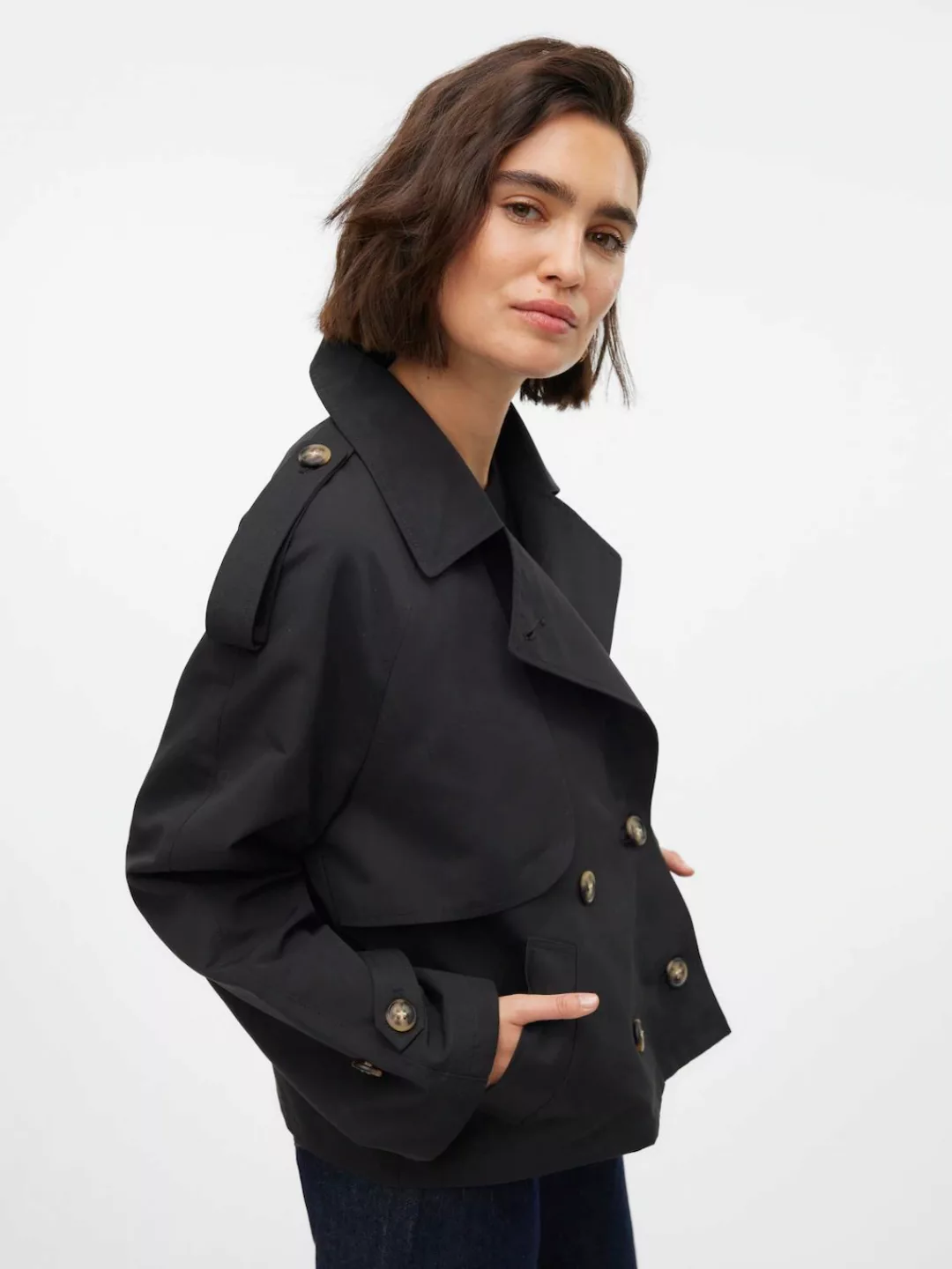 Vero Moda Kurzjacke VMCHLOE SHORT TRENCHCOAT GA NOOS im Trenchcoat Style günstig online kaufen