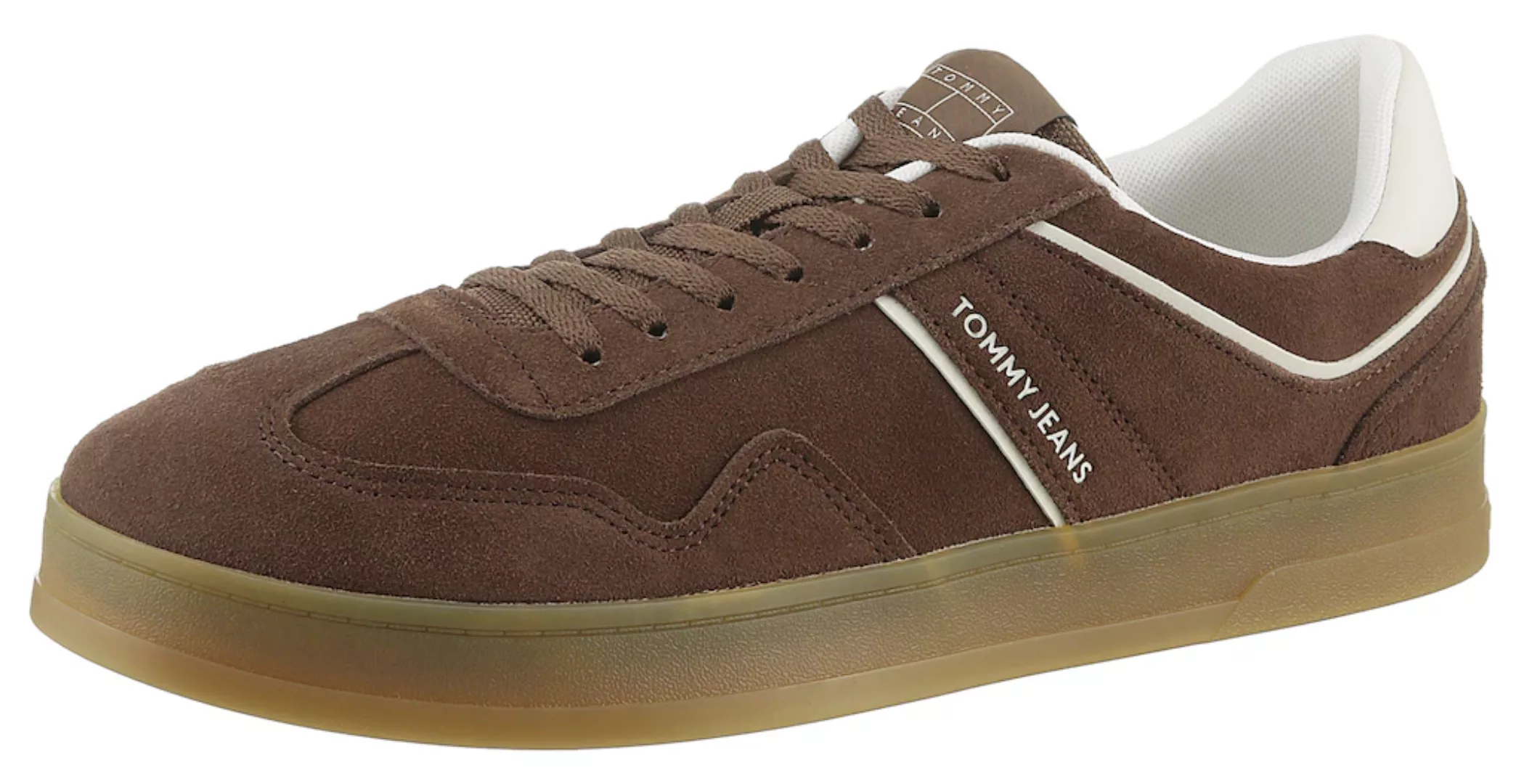 Tommy Jeans Plateausneaker "THE GREENWICH SUEDE", Freizeitschuh, Halbschuh, günstig online kaufen