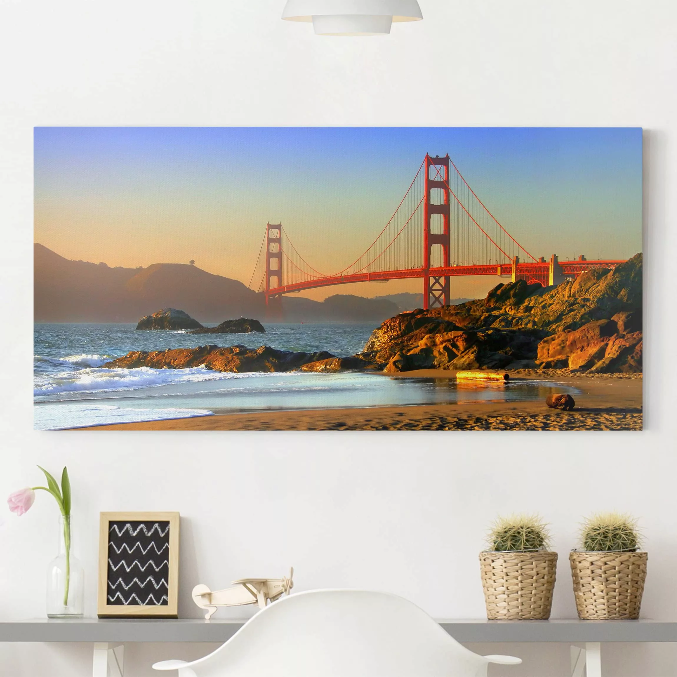 Leinwandbild Architektur & Skyline - Querformat Baker Beach günstig online kaufen