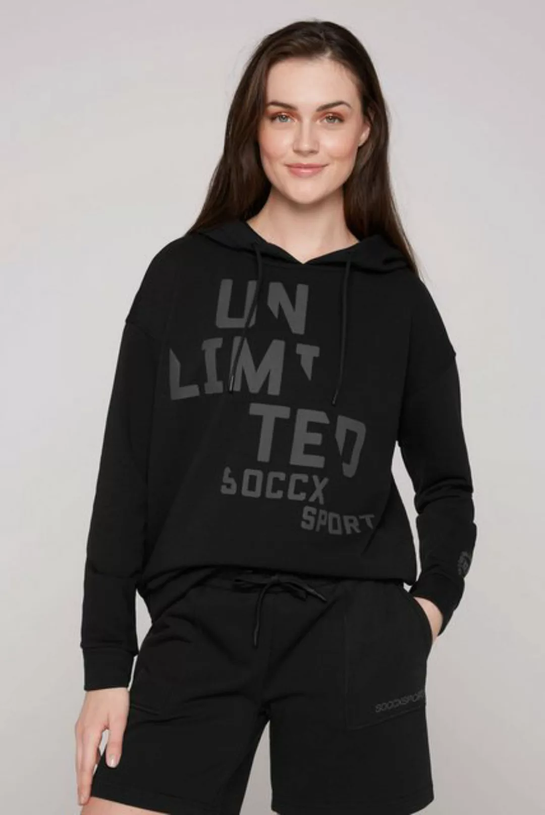 SOCCX Kapuzensweatshirt mit Baumwolle günstig online kaufen