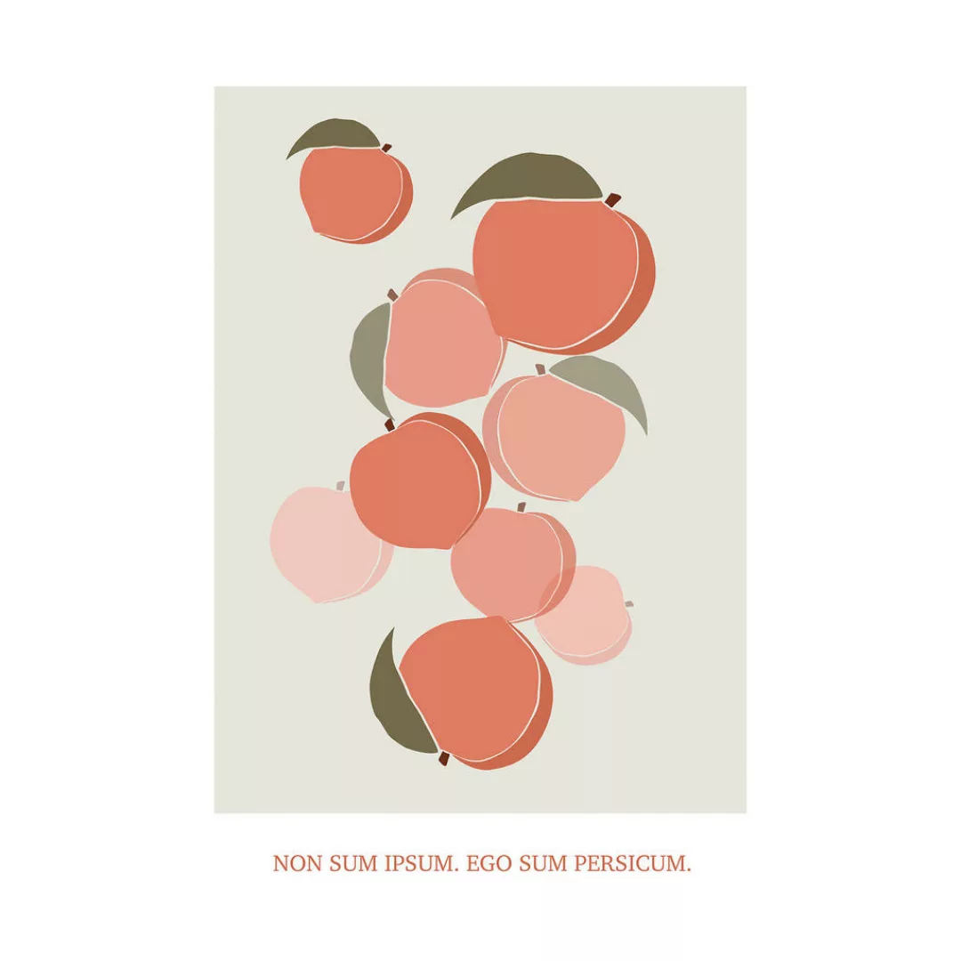 Komar Wandbild "Cultivated Peaches", (1 St.), Deutsches Premium-Poster Foto günstig online kaufen