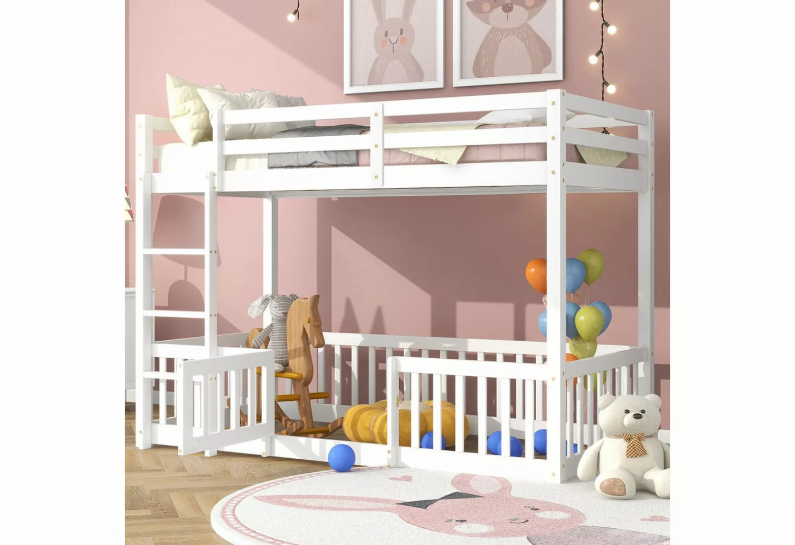 HAUSS SPLOE Kinderbett Etagenbett Hochbett Kinderbett mit Treppe (Kinderbet günstig online kaufen