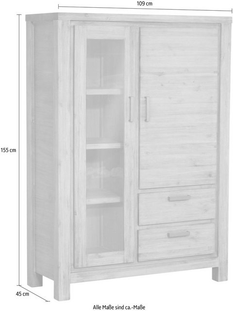 Gutmann Factory Vitrine "Tunis", Höhe 155 cm günstig online kaufen