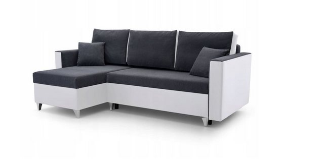 MOEBLO Ecksofa GREG, Eckcouch Wohnlandschaft Sofa mit Ottomane Eckgarnitur günstig online kaufen