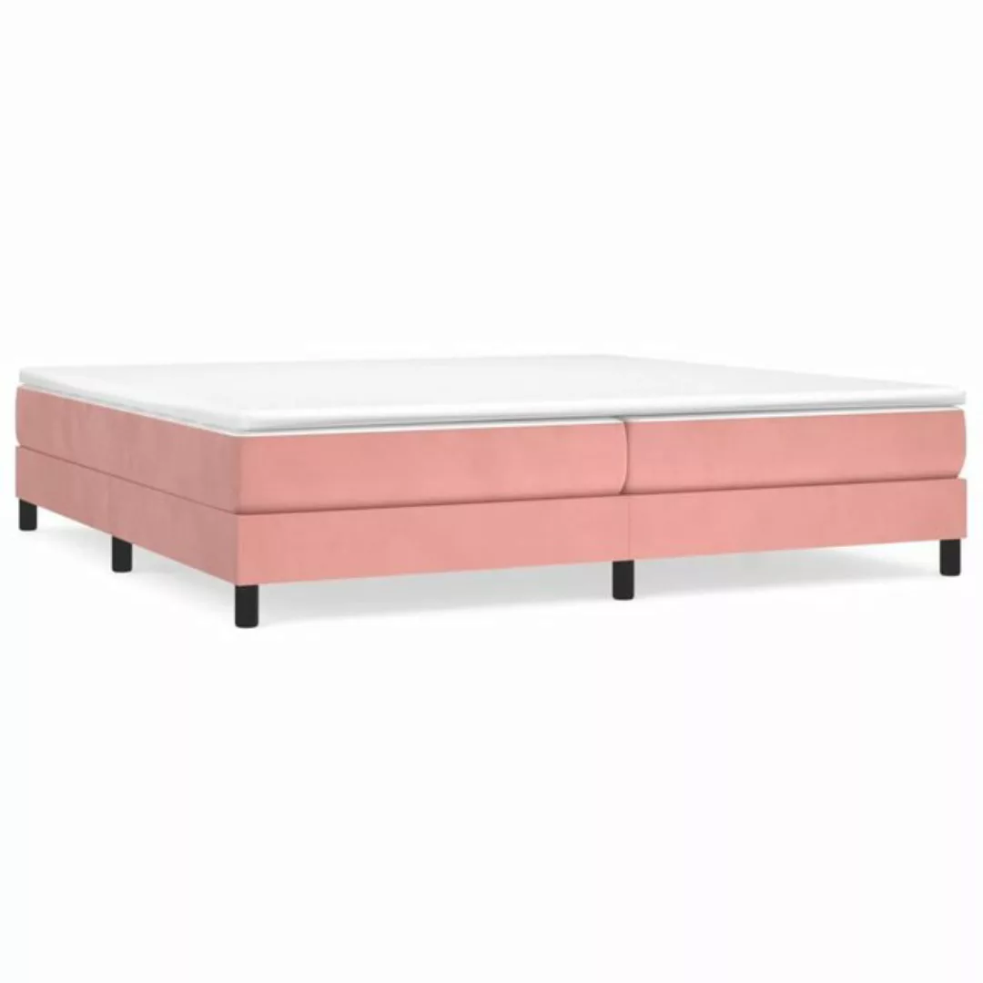 furnicato Bett Bettgestell Rosa 200x200 cm Samt günstig online kaufen