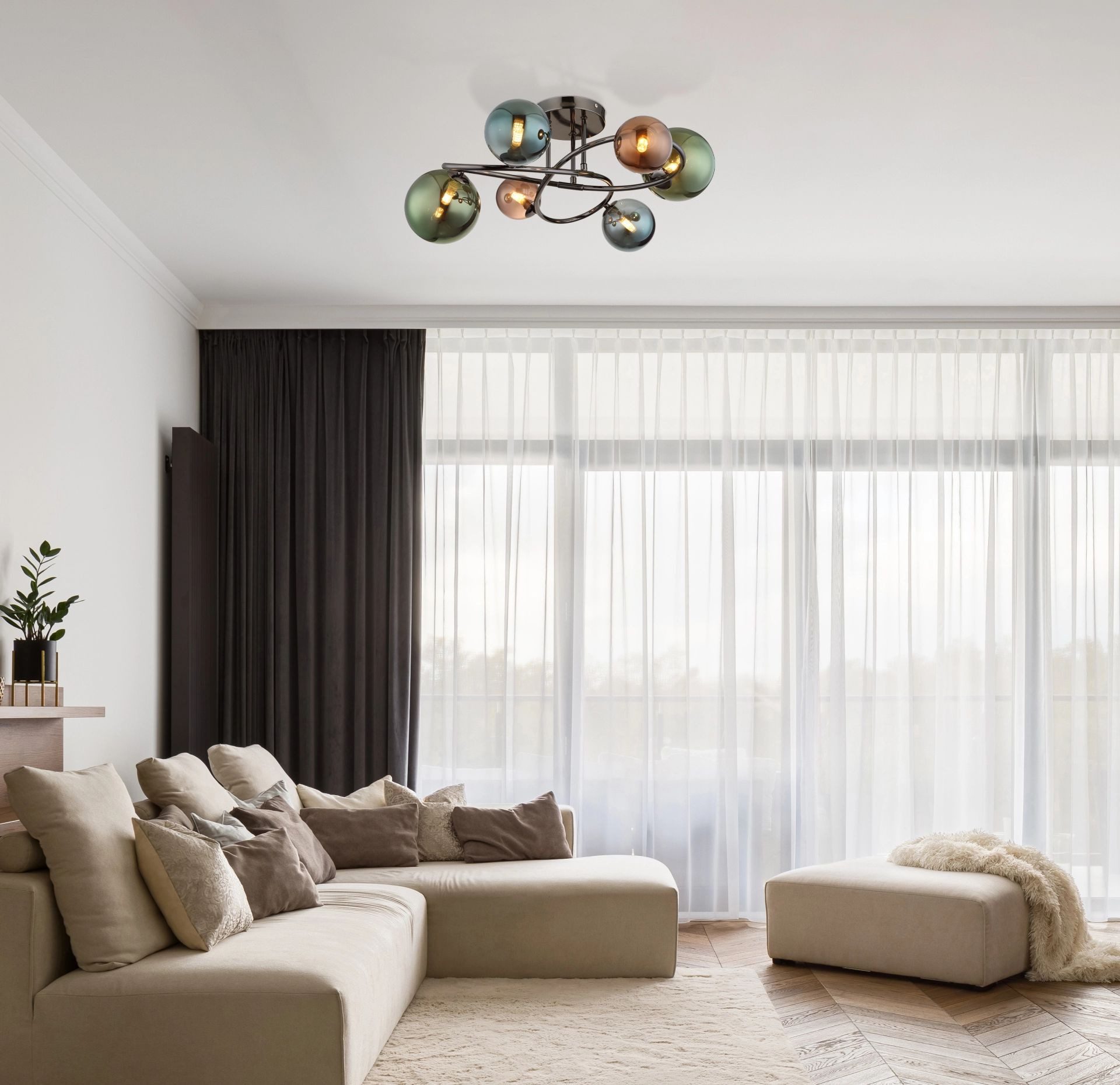GLOBO LIGHTING Deckenleuchte Riha, LED-Leuchtmittel inklusive, günstig online kaufen