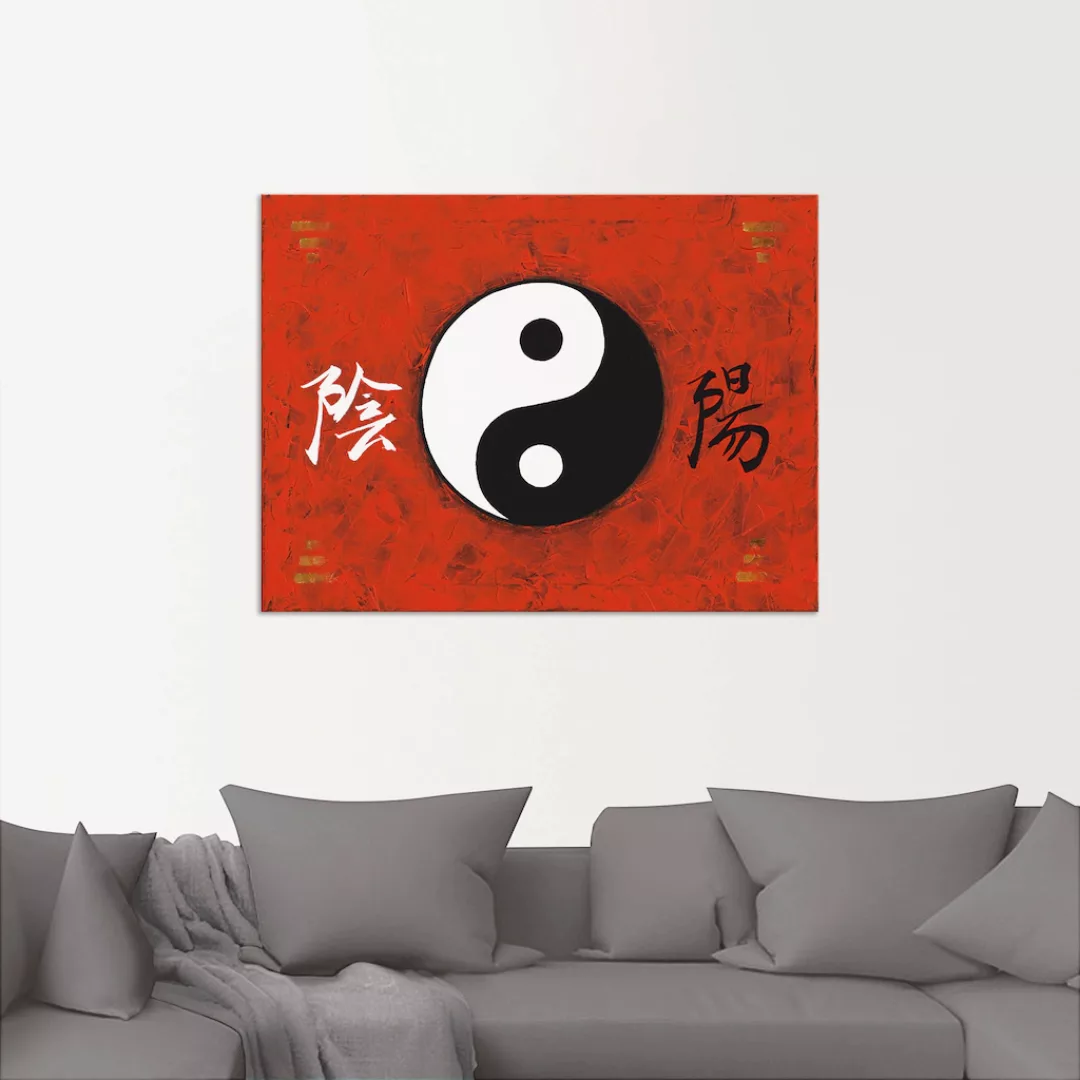 Artland Wandbild "Yin & Yang", Zeichen, (1 St.), als Alubild, Outdoorbild, günstig online kaufen