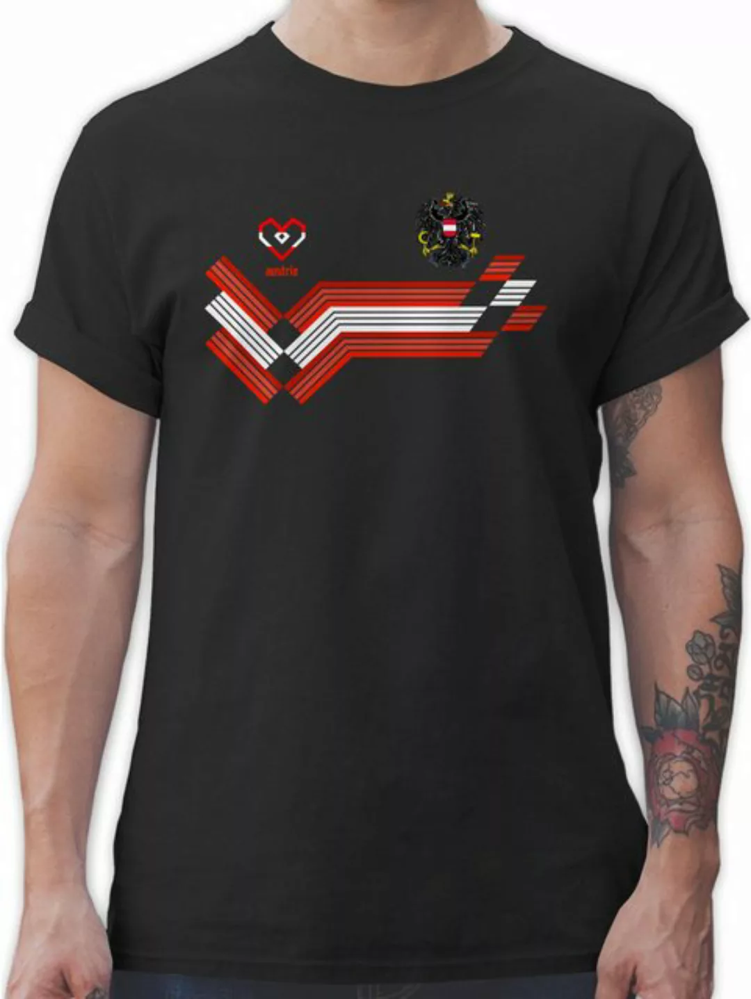 Shirtracer T-Shirt Austria Fanartikel EM, Österreich Wappen 2024 Fussball E günstig online kaufen