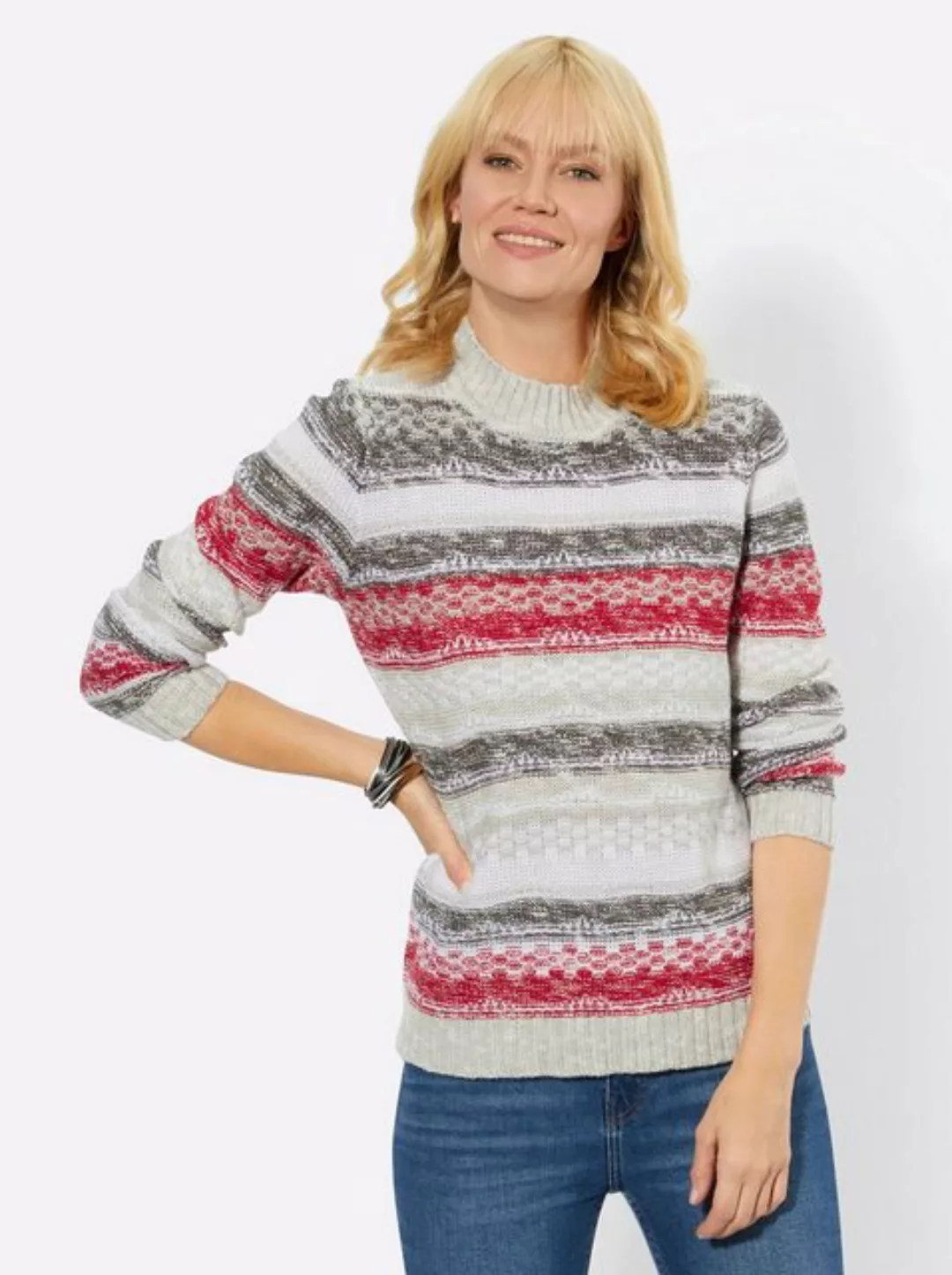 Witt Strickpullover Stehkragenpullover günstig online kaufen