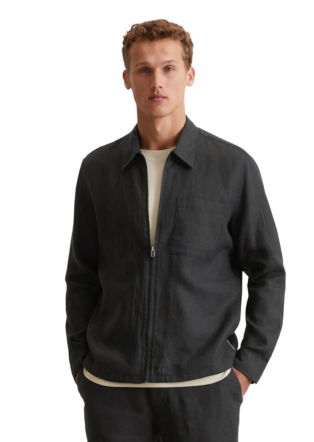Marc OPolo Kurzjacke "aus reinem Leinen", ohne Kapuze günstig online kaufen