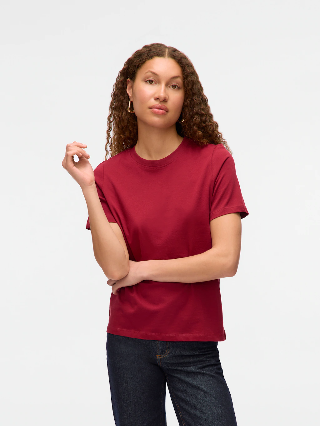 Vero Moda Kurzarmshirt "VMPAULINA SS T-SHIRT GA JRS NOOS" günstig online kaufen