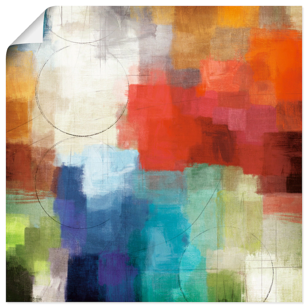 Artland Wandbild "Jahreszeiten", Gegenstandslos, (1 St.), als Leinwandbild, günstig online kaufen