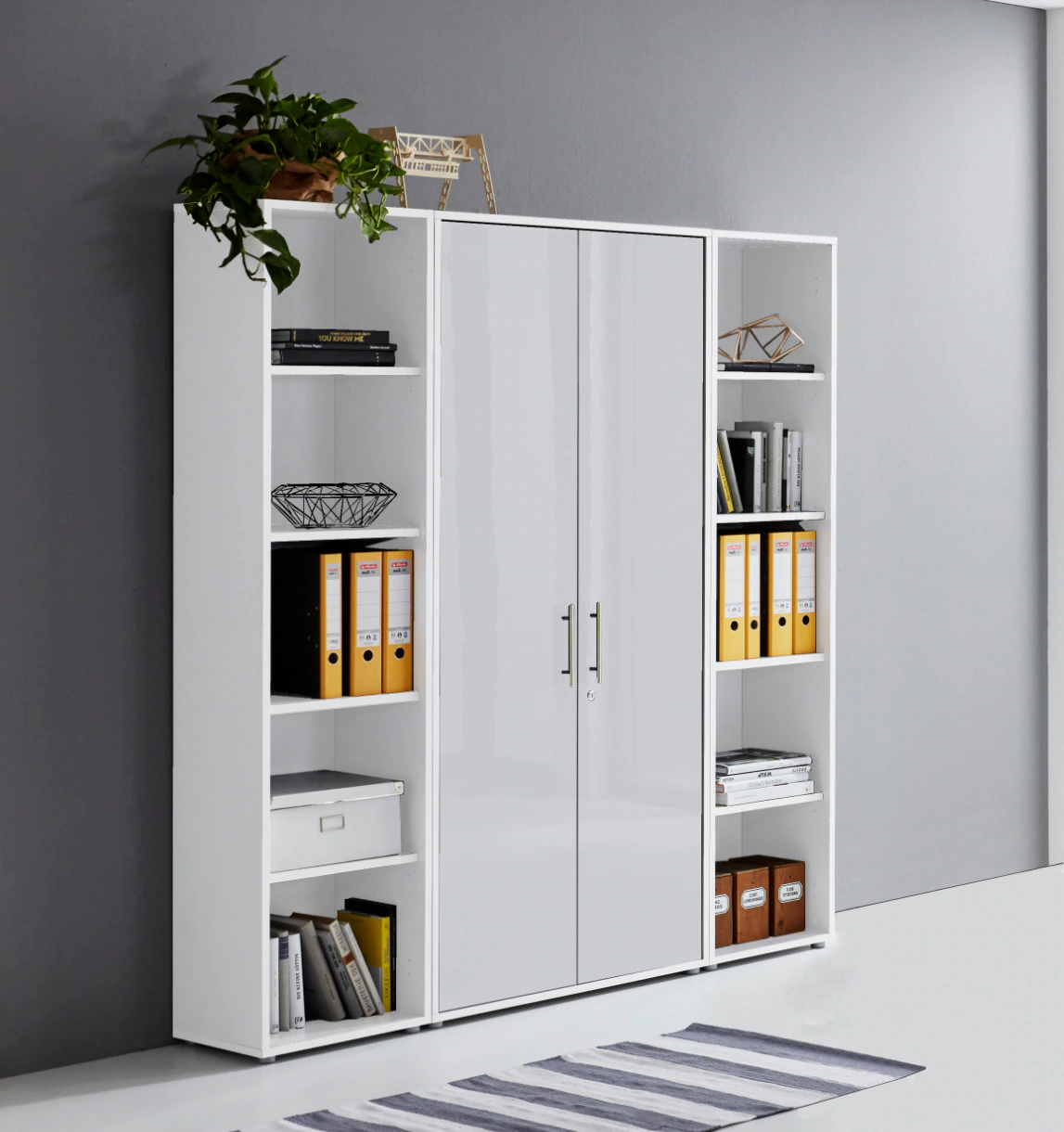 BMG Möbel Büromöbel-Set "Tabor", besteht aus 1 Aktenschrank und 2 Regalen günstig online kaufen