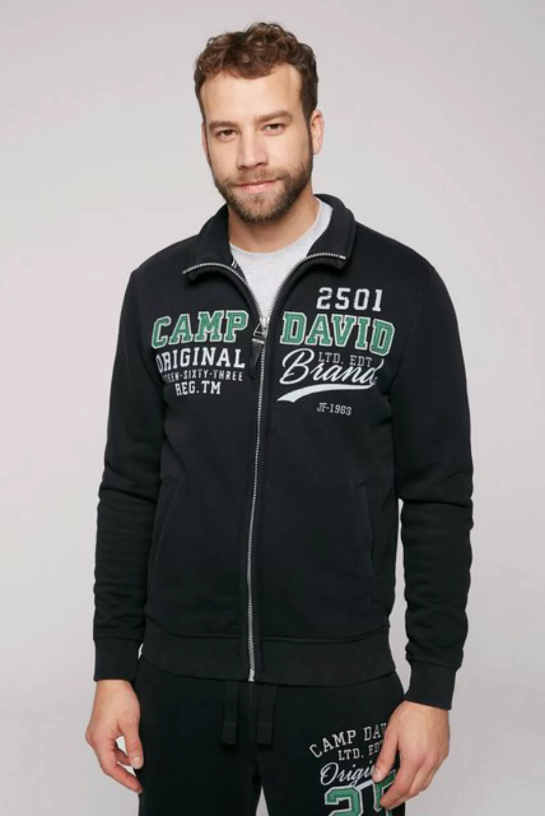 CAMP DAVID Sweatjacke, mit weicher Innenseite günstig online kaufen