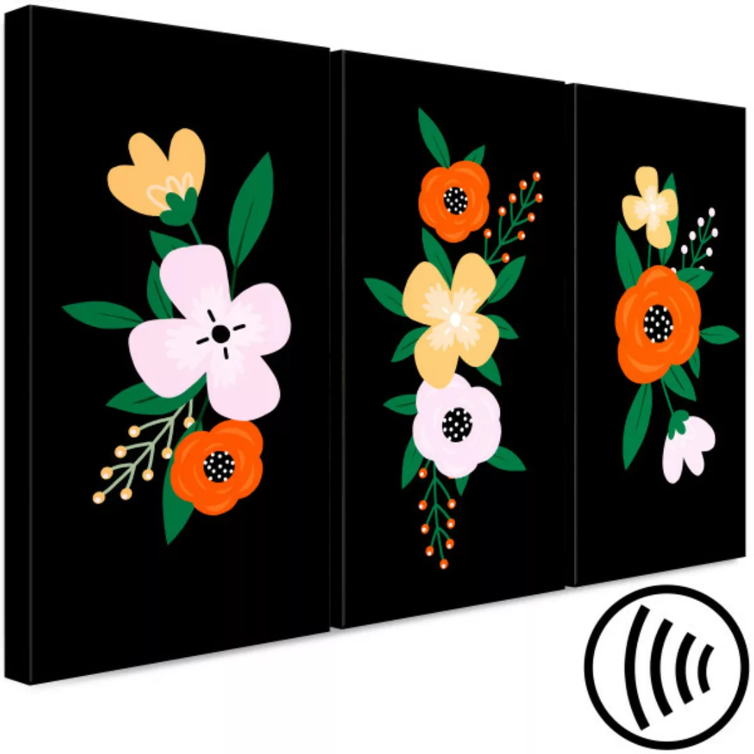 Wandbild Colorful Bloom (3 Parts) XXL günstig online kaufen