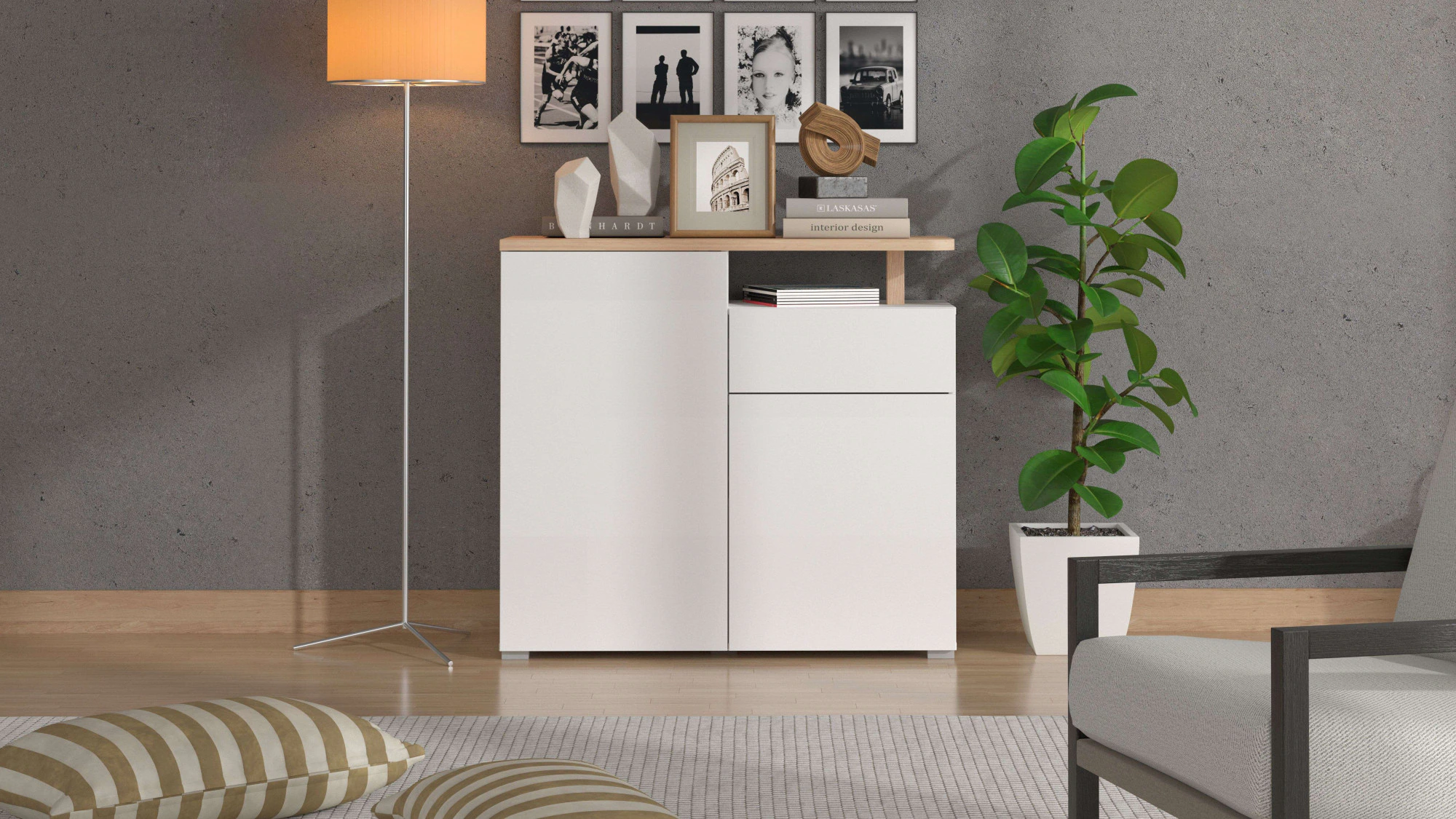 INOSIGN Kommode "Aterno Sideboard, Anrichte", Breite 154 cm, mit Push-to-Op günstig online kaufen