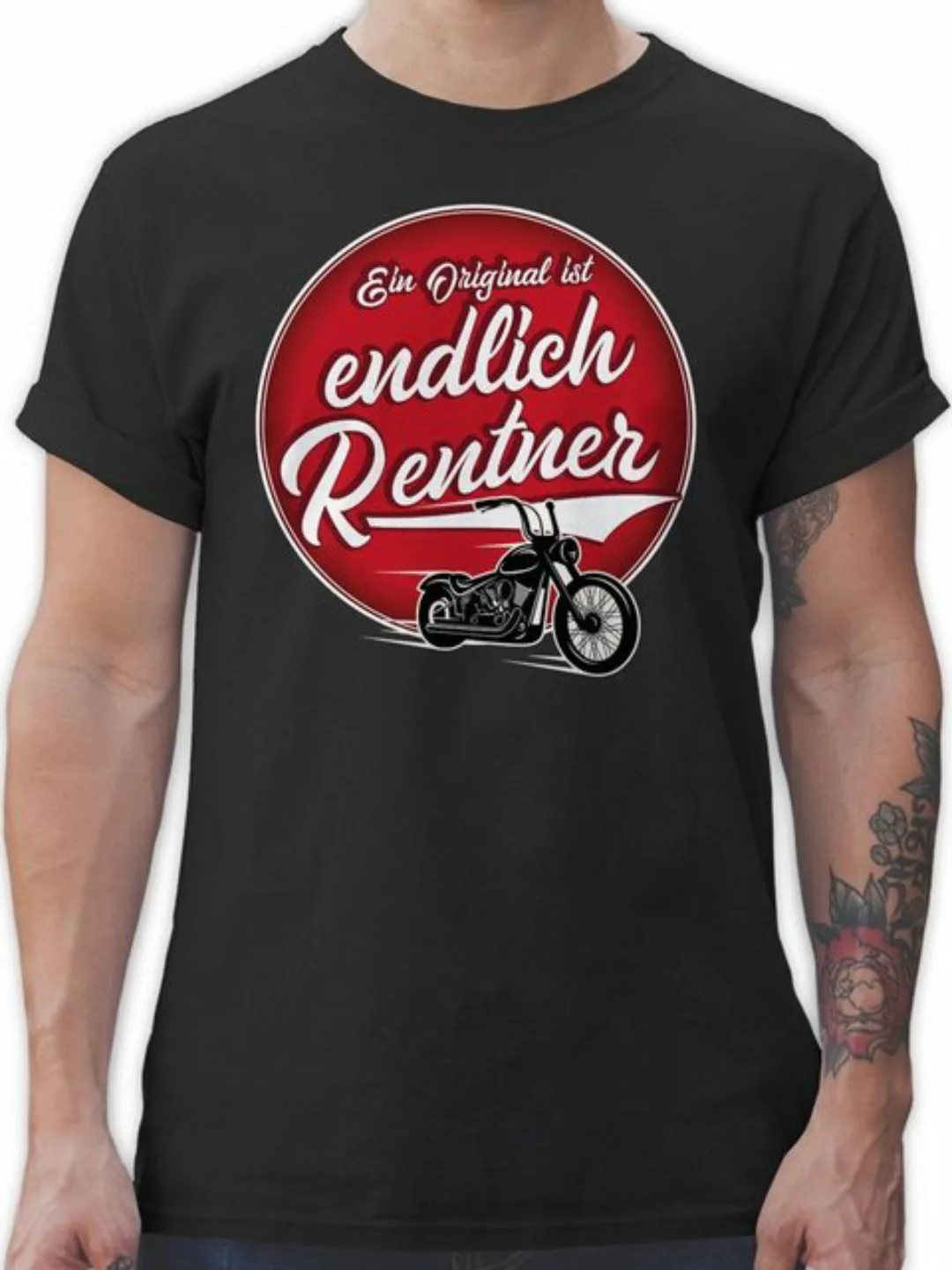 Shirtracer T-Shirt Ein Original ist endlich Rentner Rentner Rente günstig online kaufen