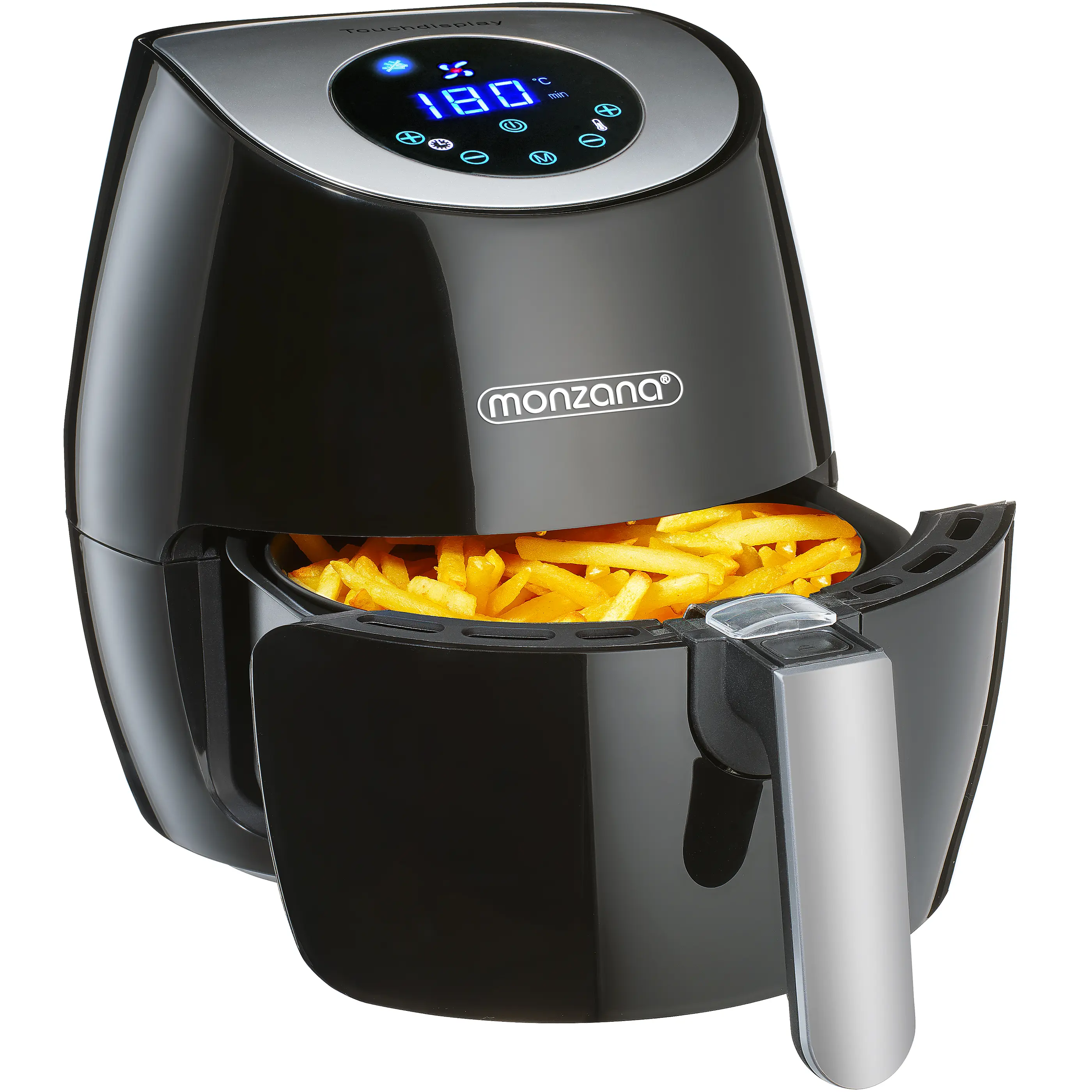 Heißluftfritteuse 9in1 Schwarz Touch-Display 1500W 3,6 L günstig online kaufen