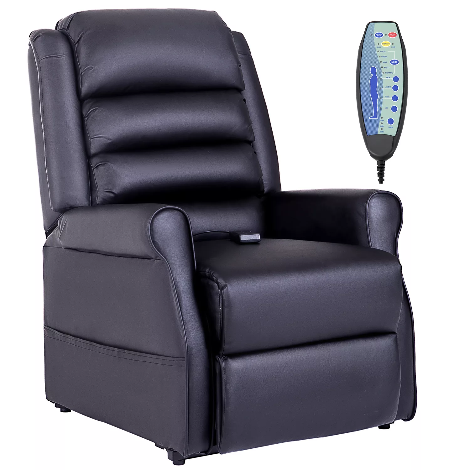 HOMCOM Sessel mit Aufstehhilfe, Massagesessel mit Liegefunktion, Relaxsesse günstig online kaufen