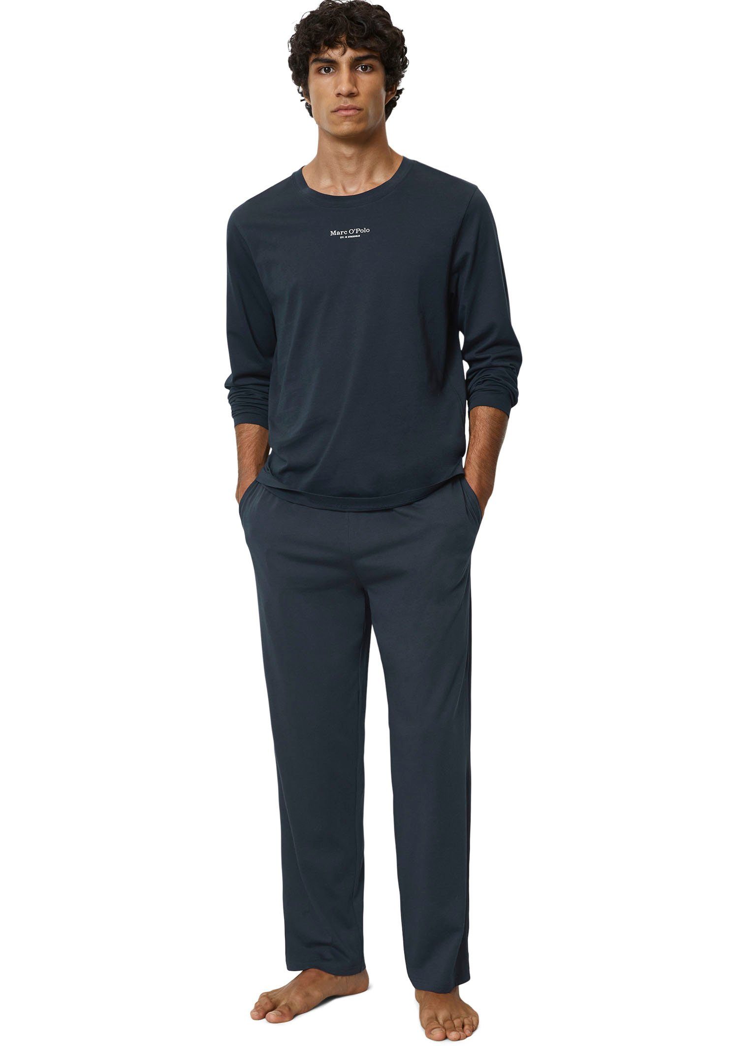 Marc OPolo Langarmshirt "Mix & Match Cotton", mit Langarm und Logoprägung günstig online kaufen