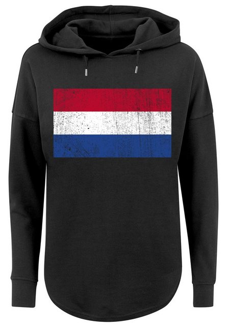 F4NT4STIC Kapuzenpullover Niederlande Flagge distressed Print günstig online kaufen