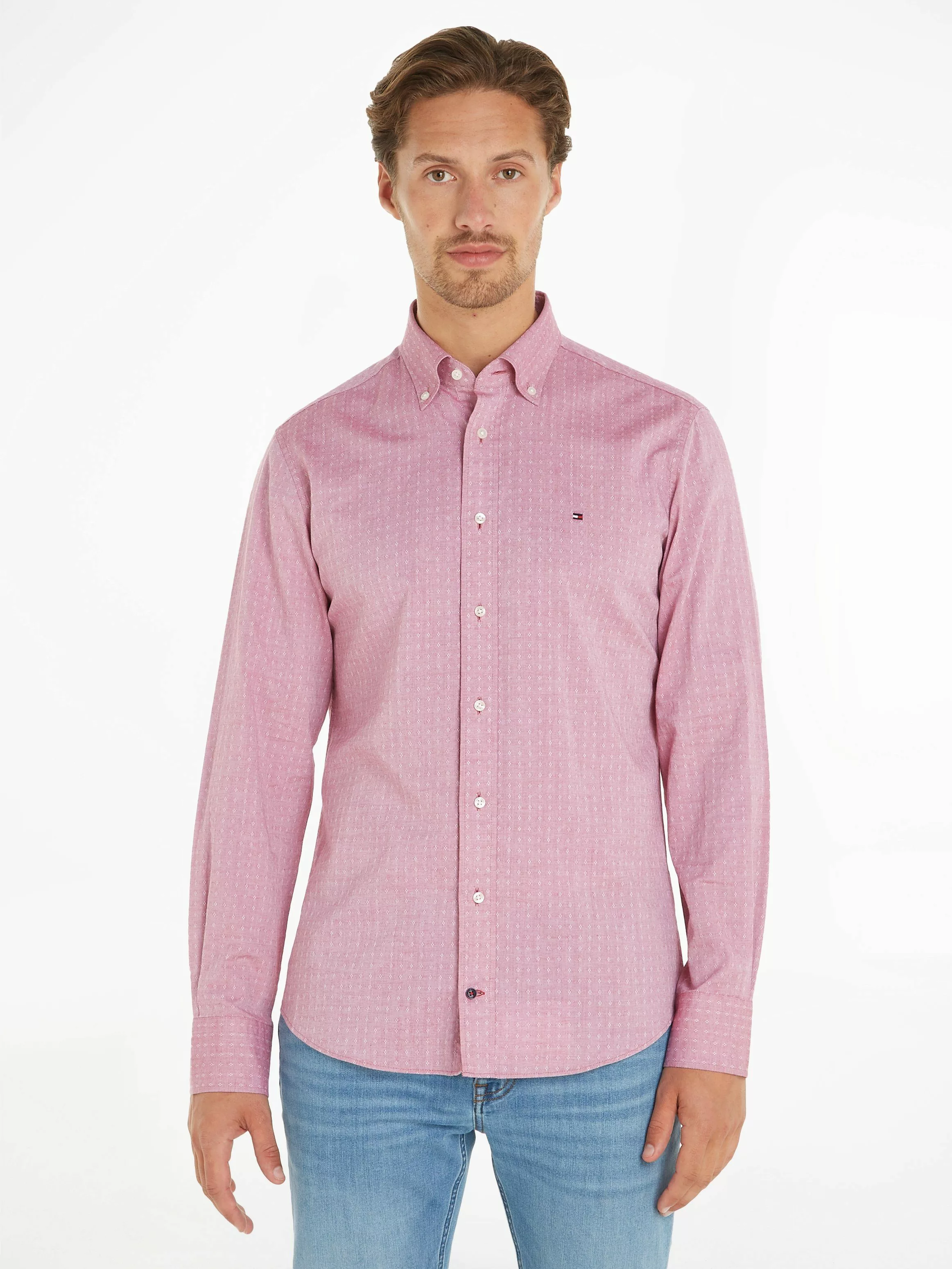 Tommy Hilfiger Langarmhemd CL W-OXFORD DOBBY günstig online kaufen