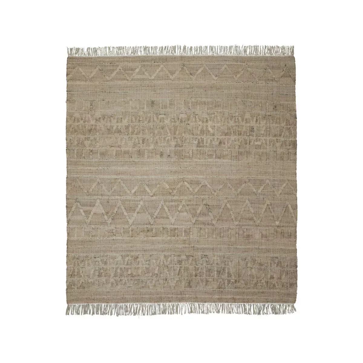 Teppich Shriv mehrfarbig aus Baumwolle und Jute mit Muster günstig online kaufen