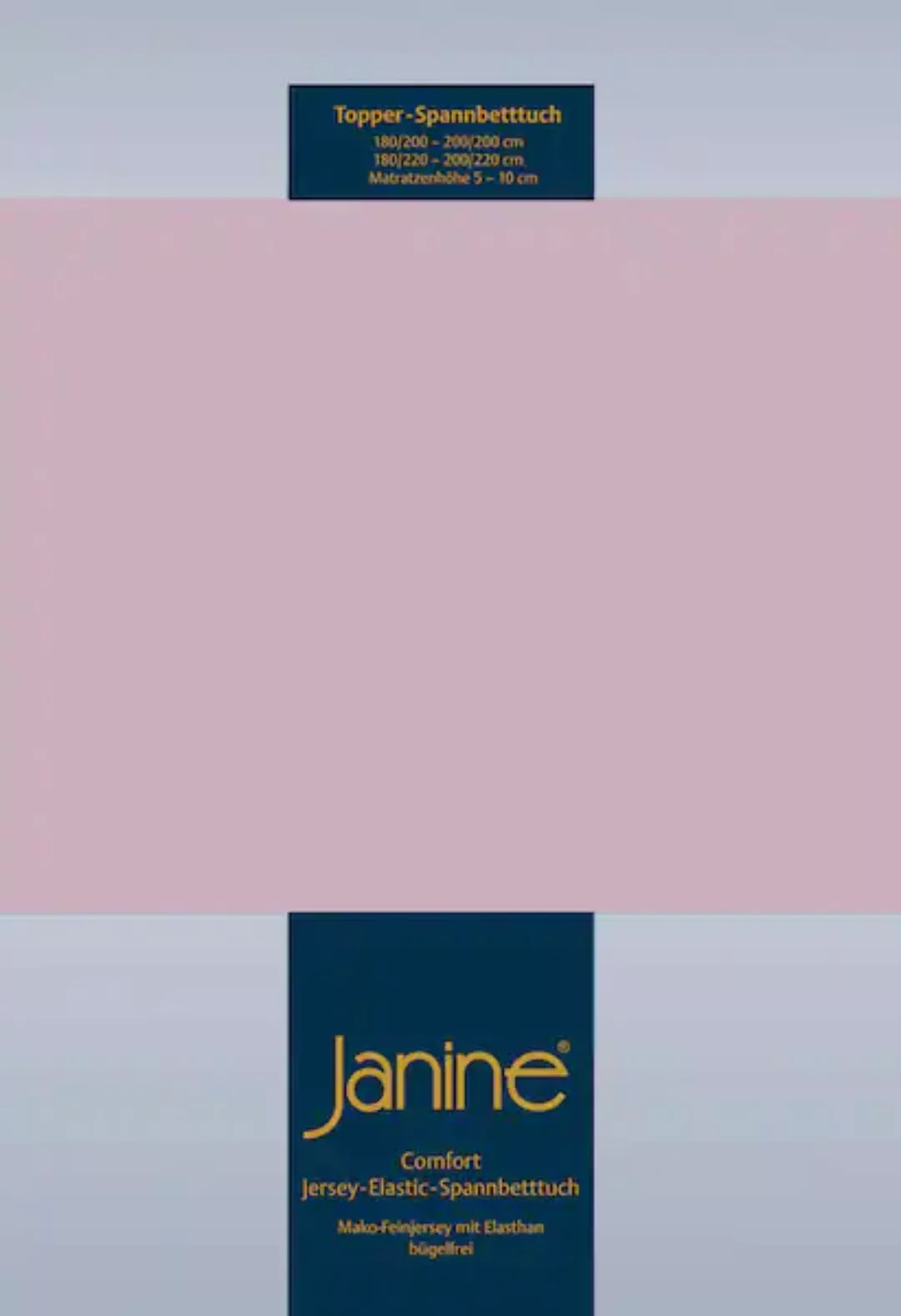 Janine Topper-Spannbetttuch 5001 (für Box-Spring Betten) schwarz Größe:  15 günstig online kaufen