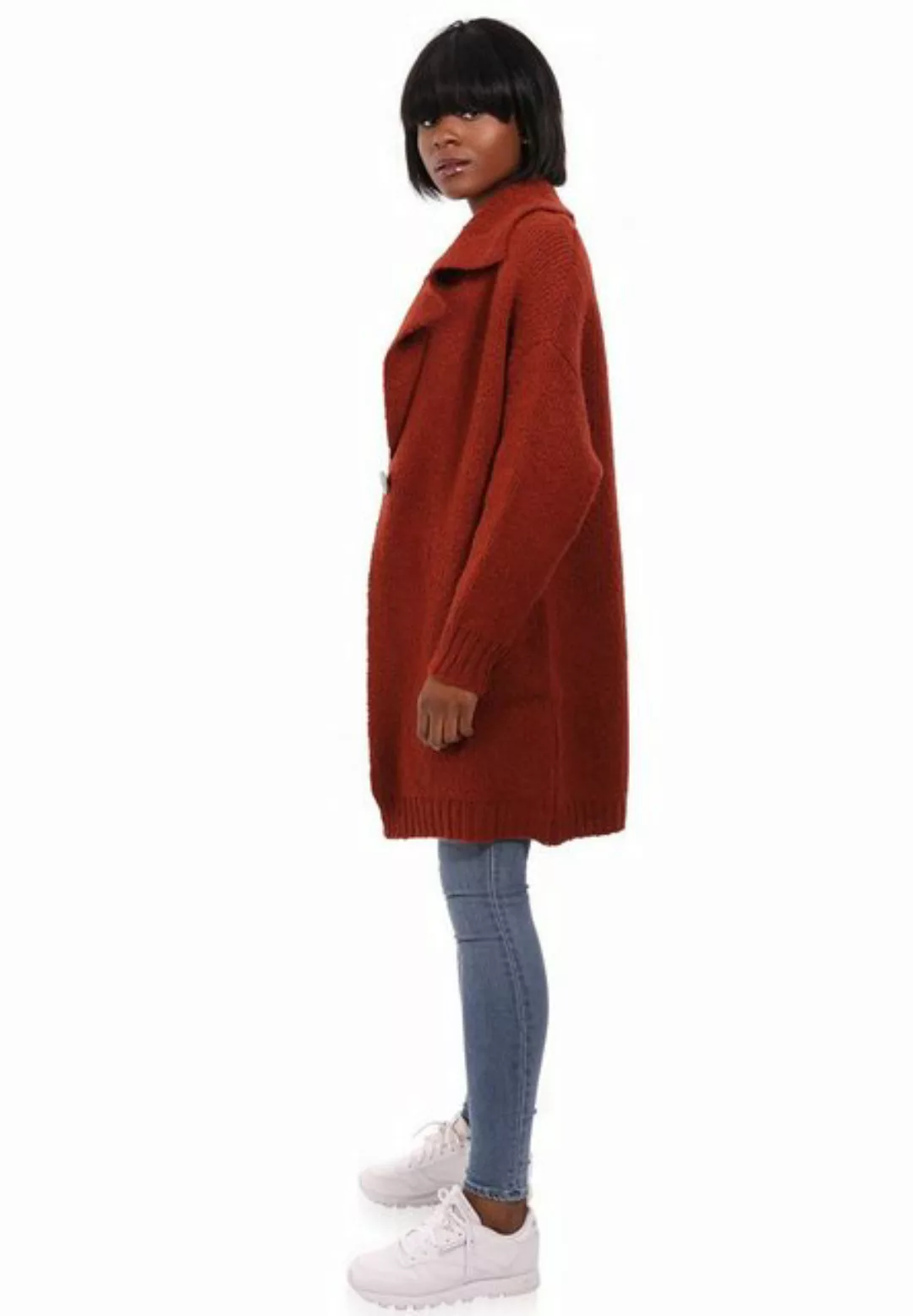 YC Fashion & Style Strickjacke Cardigan mit Schalkragen One Size (Kein Set, günstig online kaufen