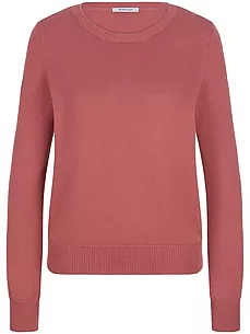 Rundhals-Pullover aus 100% SUPIMA®-­Baumwolle Peter Hahn rosé günstig online kaufen