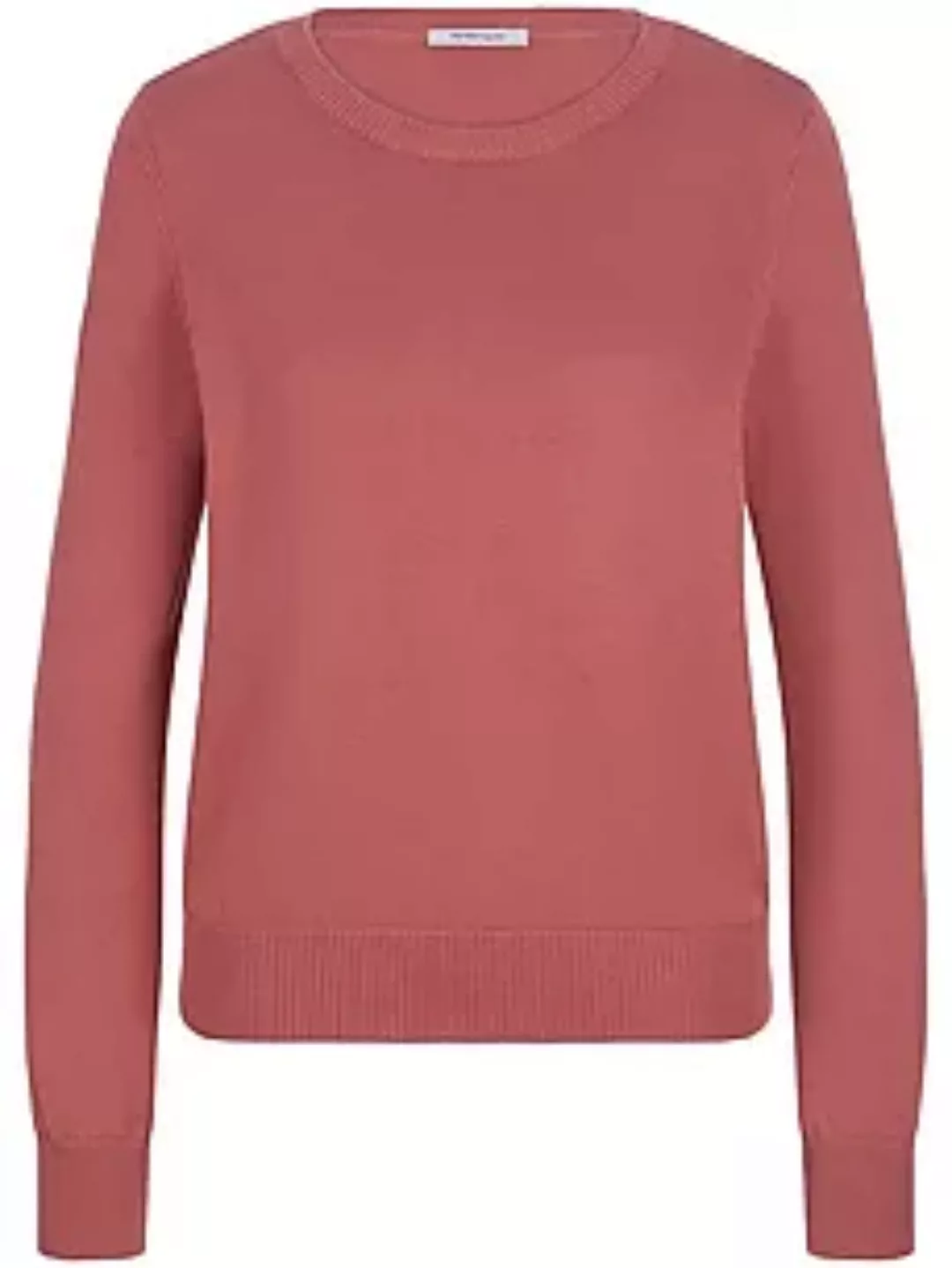 Rundhals-Pullover aus 100% SUPIMA®-­Baumwolle Peter Hahn rosé günstig online kaufen