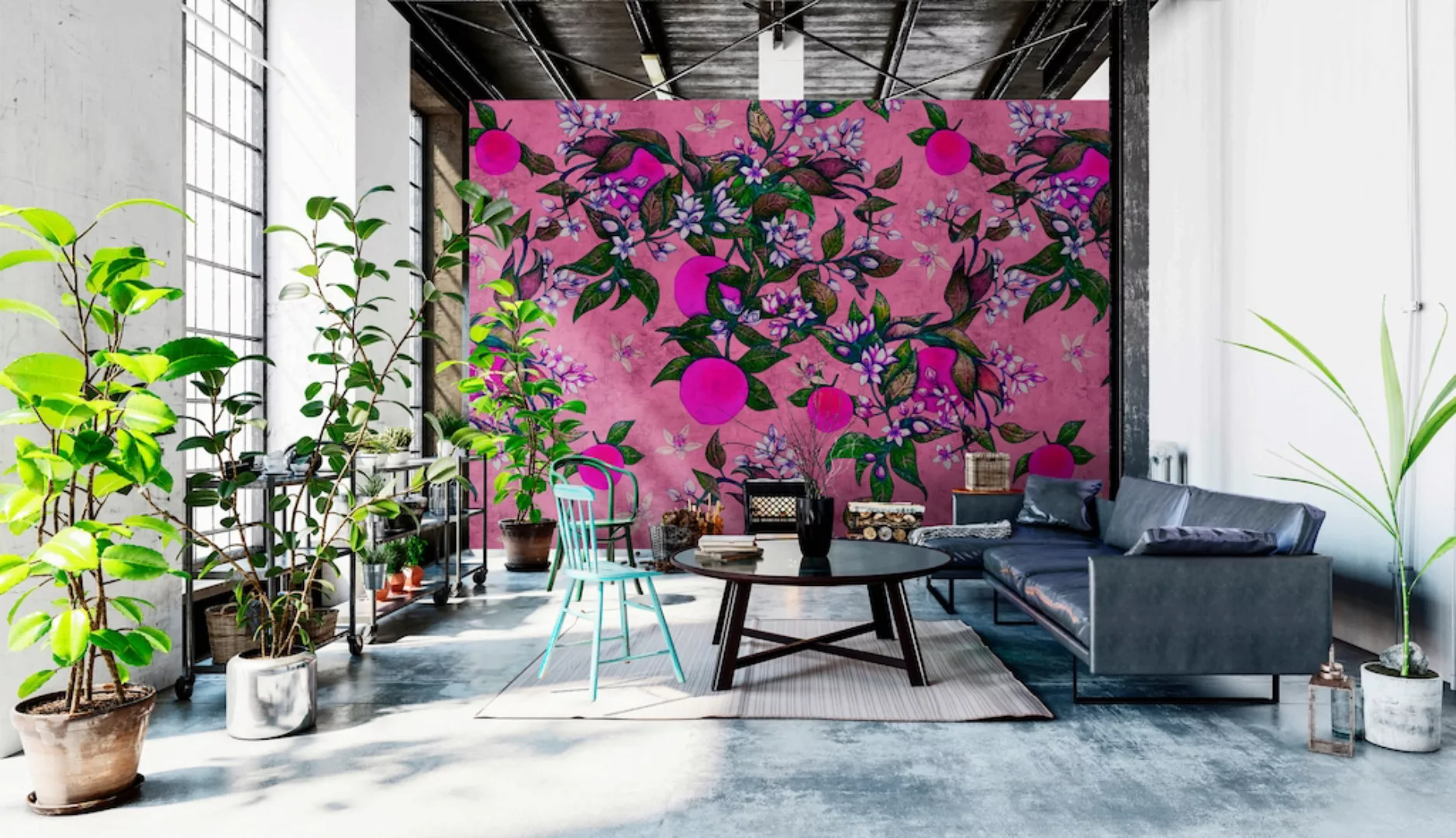 living walls Fototapete »Walls by Patel Grapefruit Tree 2«, Vlies, Wand, Sc günstig online kaufen