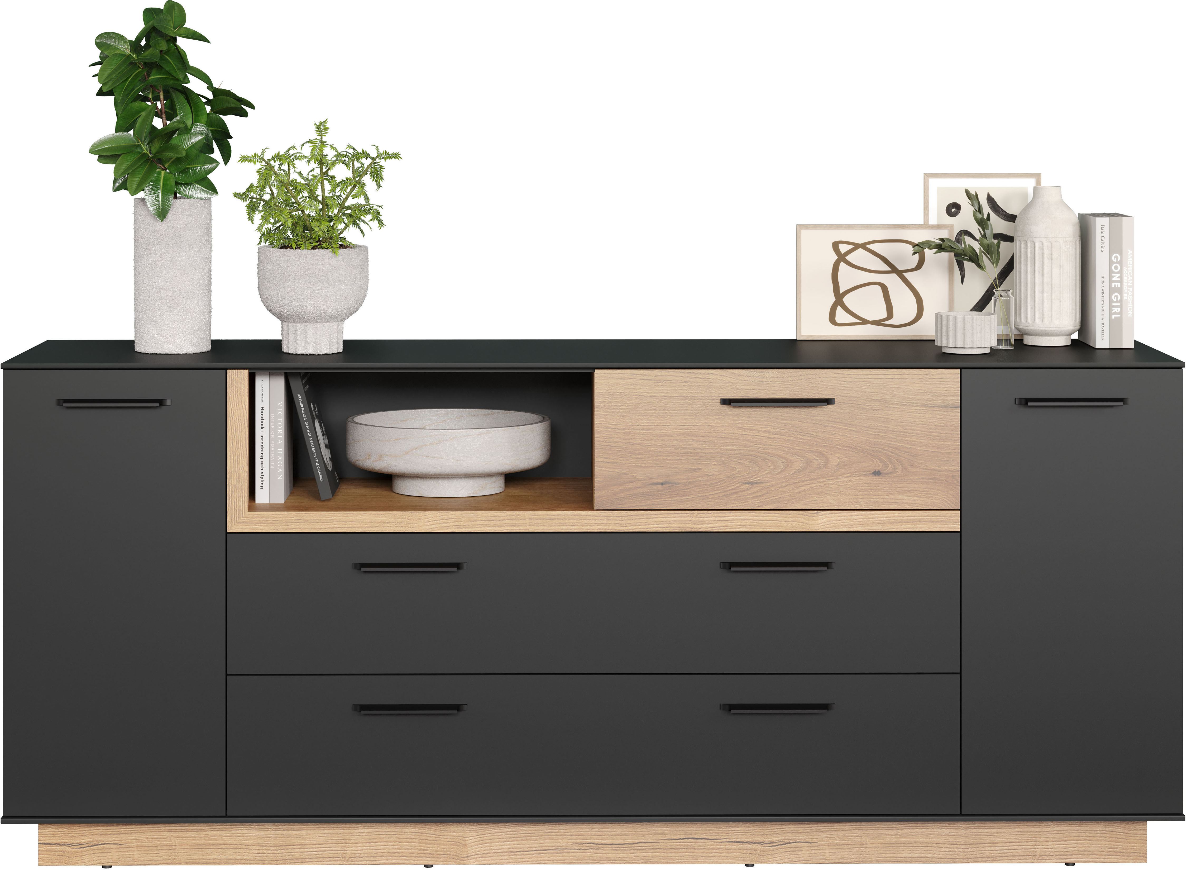 INOSIGN Sideboard "Premont", (1 St.), Kommode, Breite 187 cm breit, zweifar günstig online kaufen