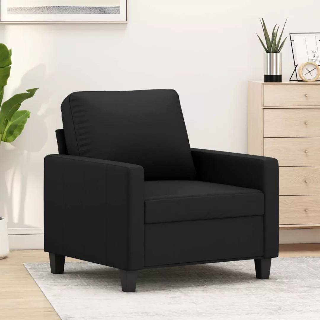 Vidaxl 1-sitzer-sofa Schwarz 60 Cm Kunstleder günstig online kaufen