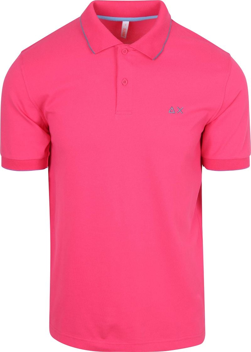 Sun68 Poloshirt Small Stripe Collar Rosa - Größe 3XL günstig online kaufen