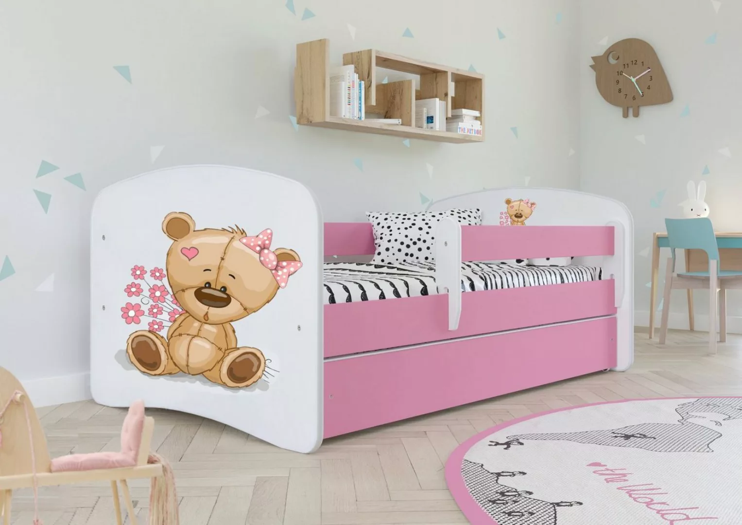 Bjird Kinderbett Babydream 180x80 cm 160x80 cm 140x70 cm (optional mit Matr günstig online kaufen