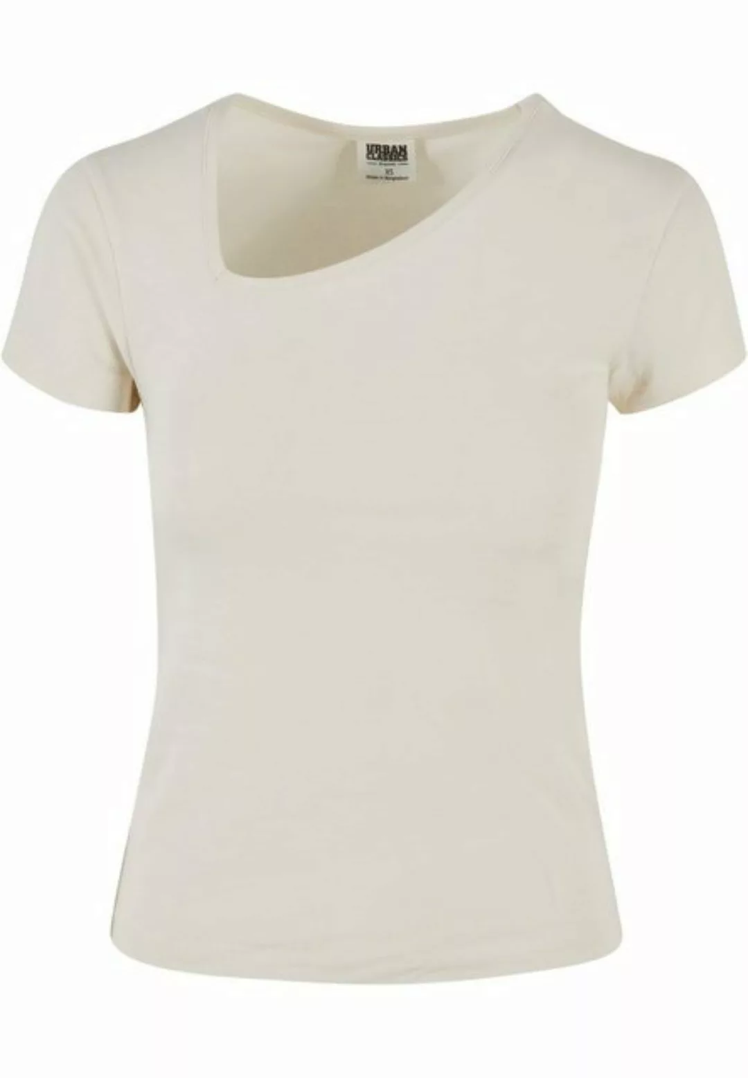 URBAN CLASSICS T-Shirt Urban Classics Damen Ladies Organic Asymmetric Neckl günstig online kaufen