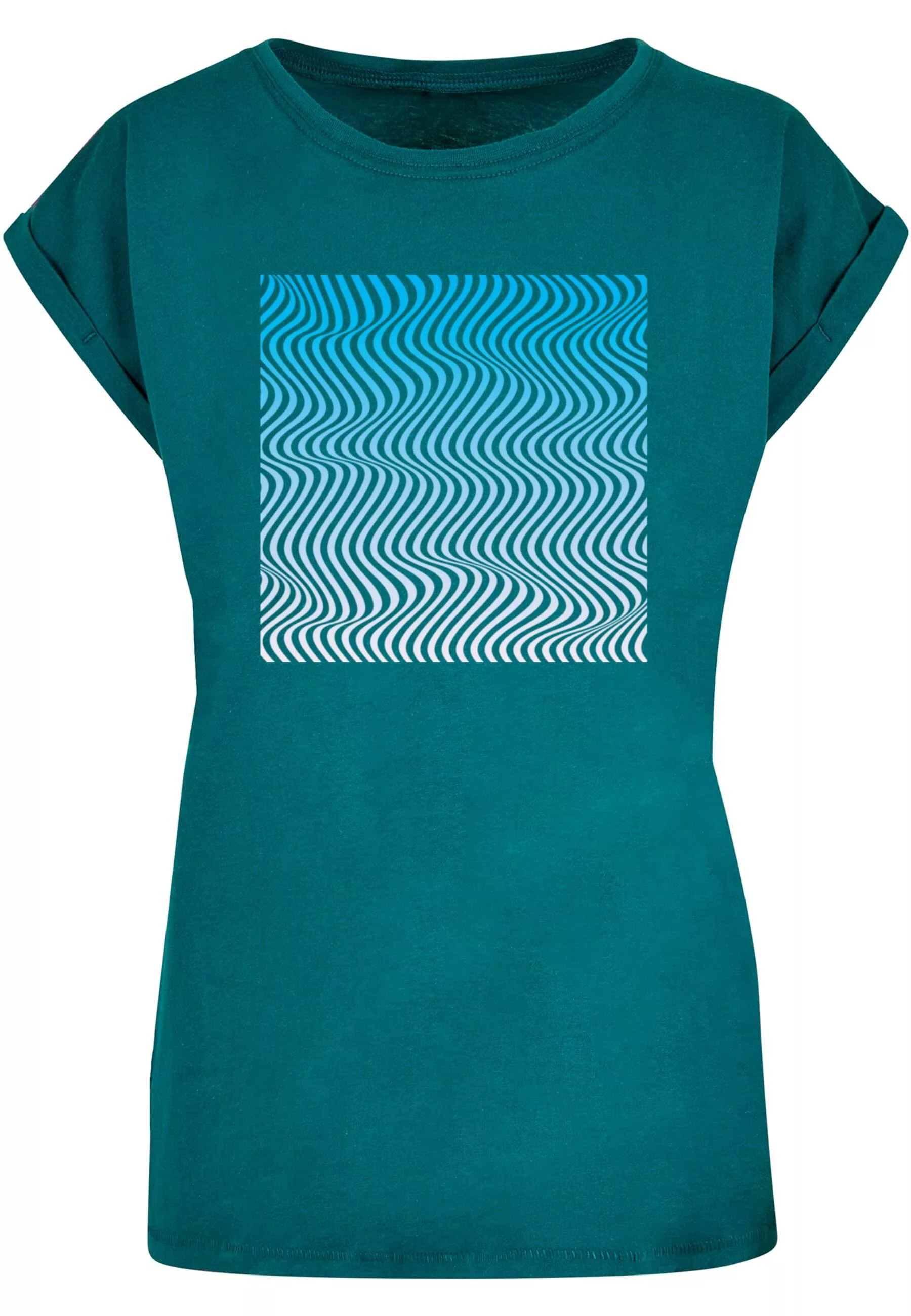Merchcode T-Shirt "Merchcode Damen Ladies Summer - Wavy Pattern T-Shirt", ( günstig online kaufen