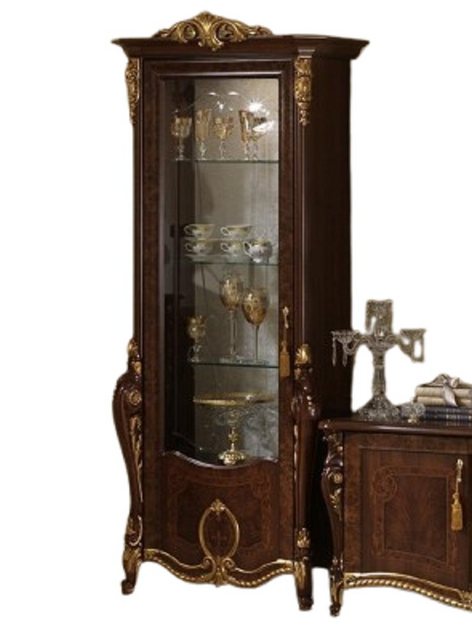 Xlmoebel Vitrine Traditioneller Schrank Bücheraufbewahrung Regal Vitrine Vi günstig online kaufen