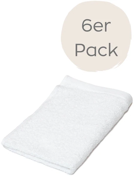Wewo fashion Gästehandtücher »9517G«, (Packung, 6 St., 6er Set Gästehandtüc günstig online kaufen