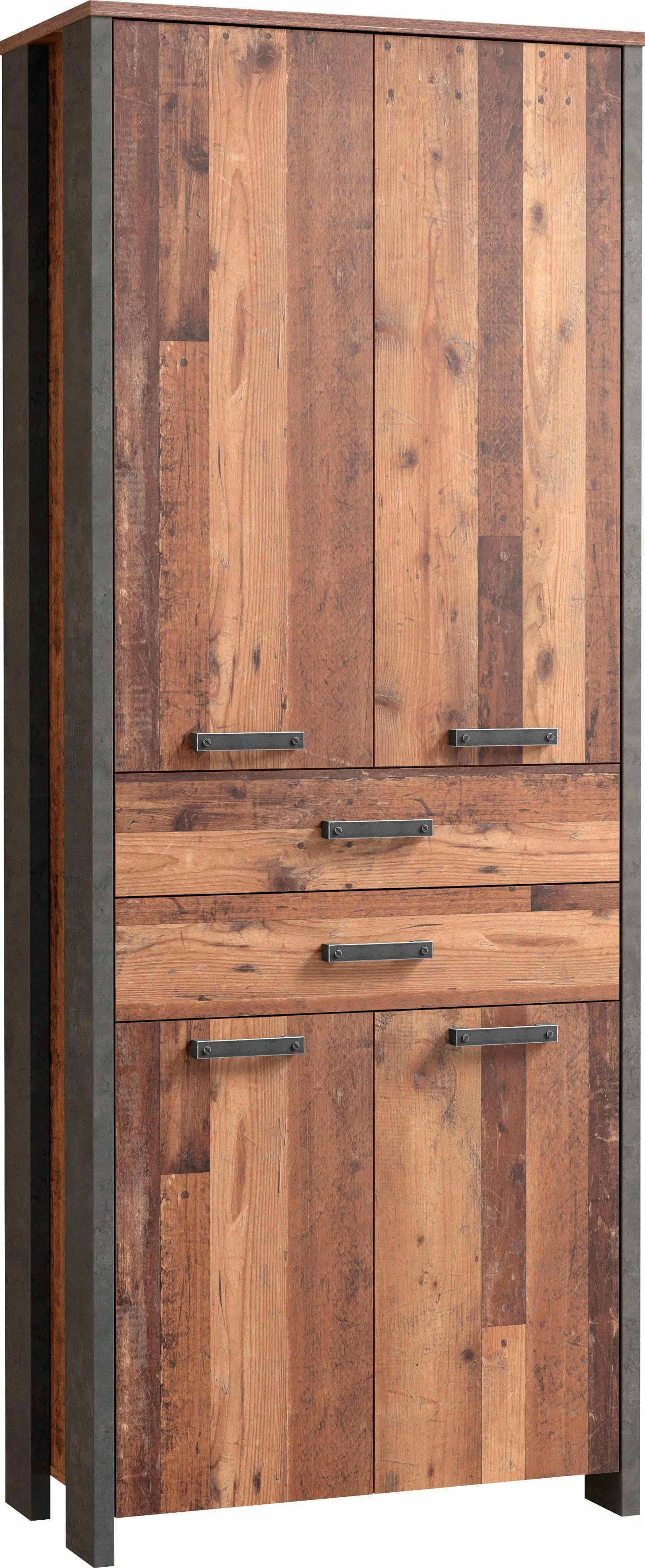 FORTE Aktenschrank "Clif", Mehrzweckschrank im Industriestil, Breite 86 cm günstig online kaufen
