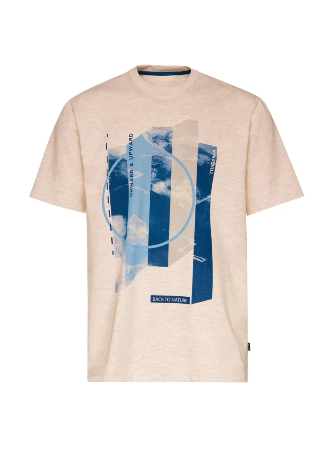 Trigema T-Shirt "TRIGEMA T-Shirt mit modischem Printmotiv", (1 tlg.) günstig online kaufen